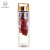 Decorative Insulated Customized Reusable Double Wall Glass Water Bottle with SS Tea Infuser 400ml