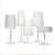 Vintage Clearly Luxury White New Type Glass High Quality Hot Selling Type Ribbed Wine Glass for Wedding Nice Looking