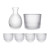 Japanese Style Wine Set Hammer Frosted Sake Pot Fruit Wine Rice Shot Glass Cup Warm Wine Jug Dispenser with Gift Box