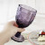 2023 Personalized Embossed Wedding Machine Pressed Vintage Wedding Thick Colored Purple Glass Goblets Red Wine Glasses Water Cup