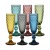 2024 Planner Solid Color Embossed Vintage Champagne Flute Glass Cocktail Coupe Colorful Diamond Champagne Glasses Wine Glasses