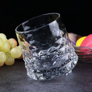 OEM/ODM Custom Amazon Hot Sale Old Fashioned Clear Whisky Glasses Cups Crystal Rock Shot Glass Whiskey Cup for Bourbon