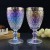 Wine Glass Goblet Cup Stemmed Colored Iridescent Glassware Rainbow for Home Custom Cheap Red CLASSIC Party Wedding Glassware