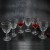 Manufacturer Wenxi Crystal Glassware Clear Champagne Glasses Vintage Embossed Wine Glass Goblet Custom Goblets for Party Wedding