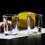 50ml Hot Sale Bar Shot Glass Drinking Glasses Vodka Glass Cup Custom Logo Sake Soju Transparent Square Shot Glasses