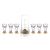 Creative Gold Rim Wine Cup Set Household Crystal Wine Whiskey Cup Blank Sublimation Espresso Glasses Small Bullet Shot Glass