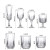 Ins Style Custom Drinking Water Glasses Unique Italian Diamond Shape Champagne Flutes Wine Goblet Cup Crystal Red Wine Glass Set