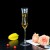 Popular Hot Sale Handmade Clear Transparent Slanted Design Slim Stem Celebrating Victory Champagne Glasses Flutes