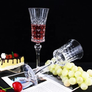 White Drinking Glasses Water Cup Embossed Diamond Lead-frglass Platebeauti-f13 Machine Wine Carton CLASSIC Party FR Machine Made