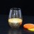 Amazon Top Seller Clear Stemless Wine Glasses Handmade Honeycomb Cutting Gold Foil Egg Cup Stemless Wine Glass Stemless