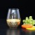 Amazon Top Seller Clear Stemless Wine Glasses Handmade Honeycomb Cutting Gold Foil Egg Cup Stemless Wine Glass Stemless