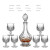 Different Design Whiskey Glasses Sets Whiskey Glasses 6 Pcs Whiskey Glass Bottle and 6 Glass Cup Set