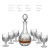 Different Design Whiskey Glasses Sets Whiskey Glasses 6 Pcs Whiskey Glass Bottle and 6 Glass Cup Set