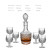 Different Design Whiskey Glasses Sets Whiskey Glasses 6 Pcs Whiskey Glass Bottle and 6 Glass Cup Set