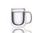 Factory Wholesale CnGlass Glass Coffee Mug High Quality Handmade Double Wall Milk Tea Drinking Glass Cup with Handle