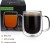 Factory Wholesale CnGlass Glass Coffee Mug High Quality Handmade Double Wall Milk Tea Drinking Glass Cup with Handle