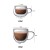 High Borosilicate Transparent Double Coffee Cup Resistant Tropical Handle Flower Cup 150ml 250ml