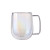 300ml 350ml Rainbow Double Wall Glass Coffee Mug Glass Tea Mug Double Walled Glass Cups