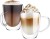 350ml/12 Oz Hot Sells Premium Double Wall Insulated Glass Coffee or Tea Glass Mugs