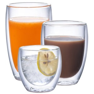 Wholesale and Factory Direct Selling Double Wall Glass Mug Double Wall Glass Cup Used for Coffee and Tea