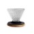 2020 New Glass Reusable Drip Coffee Filter with Wooden Stand