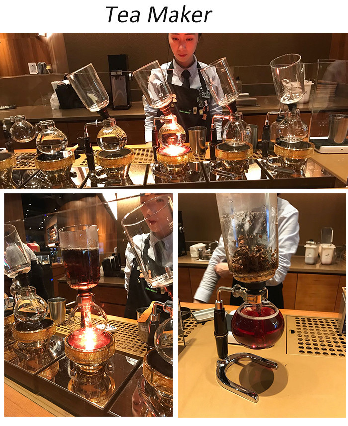 borosilicate glass hot sales syphon coffee maker glass coffee & tea maker