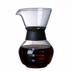 Borosilicate Glass Coffee Maker Pot Pour Over Coffee Kettle Dripper Coffee Dripper Set