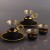 18 PC TEA & COFFEE SET with HANDLE in SERRA LEAF GOLD