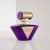Unique Custom Portable Empty Triangle Shape Spray Glass Square 50 Ml Colorful Perfume Bottle Perfume Atomizer