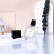 30m Cubel Shape Luxury High Quality Empty Customs Glass Bottle Perfume Holder with Sprayer