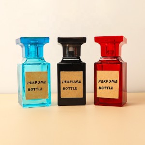 Hot Selling 50ml Fragrance Bottles with Color Spray Empty Perfume Glass with Packaging