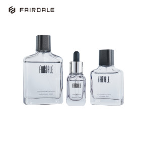 Fairdale Wholesale Refillable 50ml 100ml Transparent Black Glass Bottles Perfume