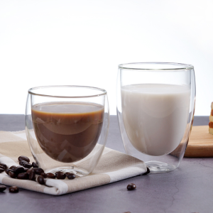 Double Layer Glass High Borosilicate Glass Heat Snsulating Transparent Coffee Cup Milk Cup High Quality 250ml 350ml 450ml