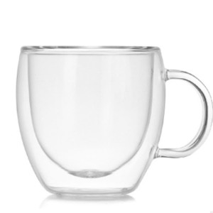 150ml Heat-resistant High Borosilicate Coffee Cup with Double Glass Handle
