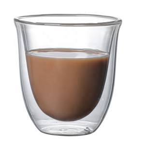 Factory Direct Sales Creative Simple Coffee Milk Double Wall Glass Tea Cup
