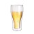 Amazon Hot 17oz Cnglass Handmade Double Wall Cold Insulated Beer Can Shaped Glass Pilsner Beer Glass Cup Europe Party Beer Mugs