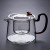 Wholesale 550ml Heat Resistant Glass Teapot with Tea Strainer and Colorful Handle