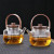 Hot Selling 1000ml Luxury High Borosilicate Glass Teapot with Wood Handle