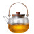 Hot Selling 1000ml Luxury High Borosilicate Glass Teapot with Wood Handle
