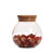 Wholesale 500ml High Borosilicate Glass Spherical Food Storage Jar with Cork Lid