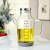Factory Wholesale Household Stainless Steel Lid Glass Olive Oil Bottle