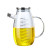 Eco-friendly Recycled Borosilicate Glass Oil and Vinegar Bottles Dispenser for Kitchen