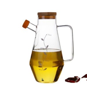 Wholesale Lead Free High Borosilicate Glass Olive Oil Dispenser Bottle for Kitchen