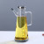 Kitchen Glass Oil Pot with Handle Leak-proof Stainless Steel Lid Oil Bottle Transparent Scale Soy Sauce Vinegar Oil Tank