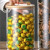 Large Capacity Glass Bottle with Lid Orange Peel Storage Tank Large Caliber Tea Bottle