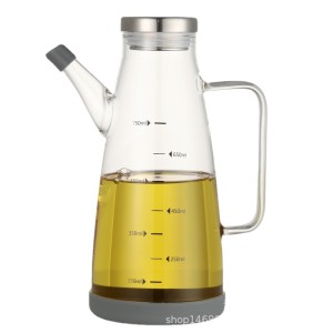 Glass Oil Pot Soy Sauce Small Vinegar Bottle Household Kitchen Large Capacity Leak-proof Seasoning Bottle