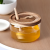 Hot Selling Honey Jar Glass Container Holder with Wooden Acacia Lid and Dipper High Quality Glass Food Storage Jar with Lid