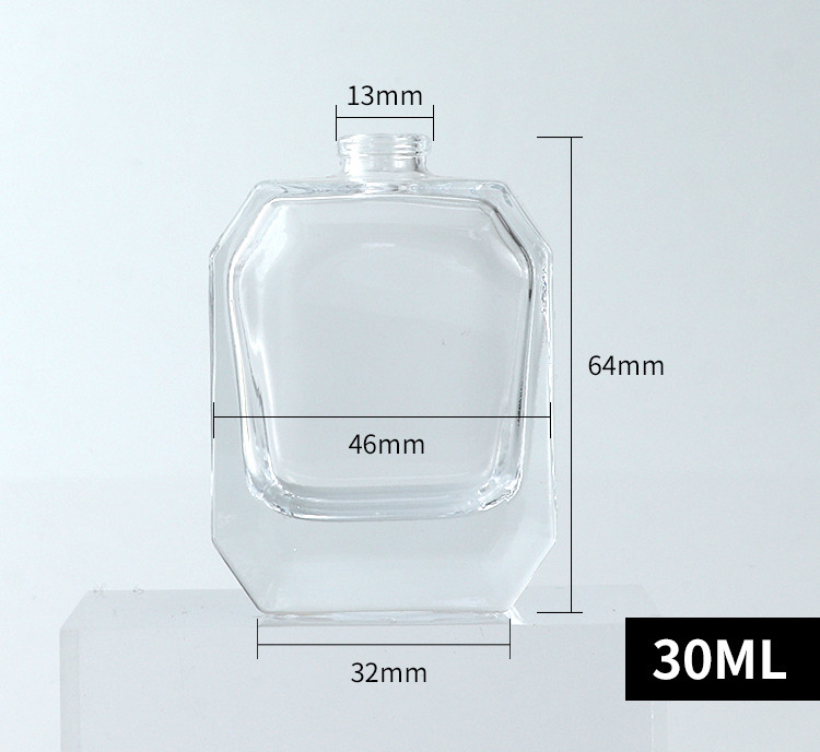 Glass Spray Empty Perfume Bottle Round Clear Glass Perfume Bottle Refill Perfume Sample Bottle