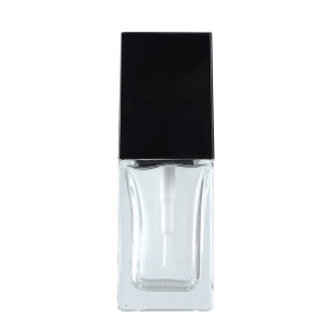 Luxury High Quality Refillable Clear Glass Empty Perfume Bottle with Spray and Cap Empty Perfume Bottle