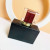 Hot Sale Square Spray Glass Perfume Bottle Luxury Matte Black Rectangular 100ml with Bottle Cap and Custom Logo
